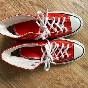 Converse Red Canvas Sneakers